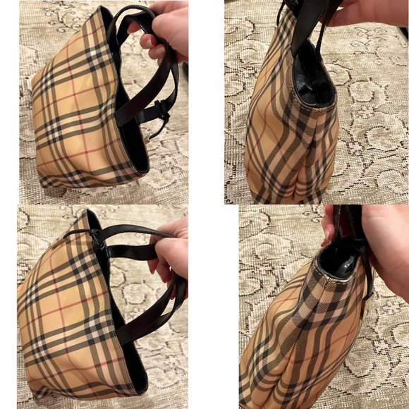 Burberry Nova Check Tote Bag in Coated Canvas - Picture 10 of 12